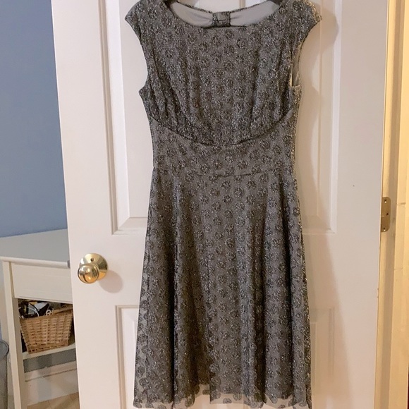 London Times Sparkling Charcoal dress - Picture 1 of 2